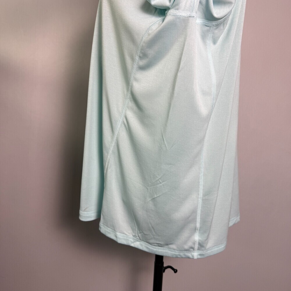Zelos Women's 3X Light Blue Teal Half Zip Pullover Long Sleeve Activewear Top - Picture 7 of 11